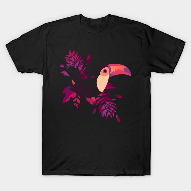 Toucan Silhouette 2 T-Shirt by Waynem